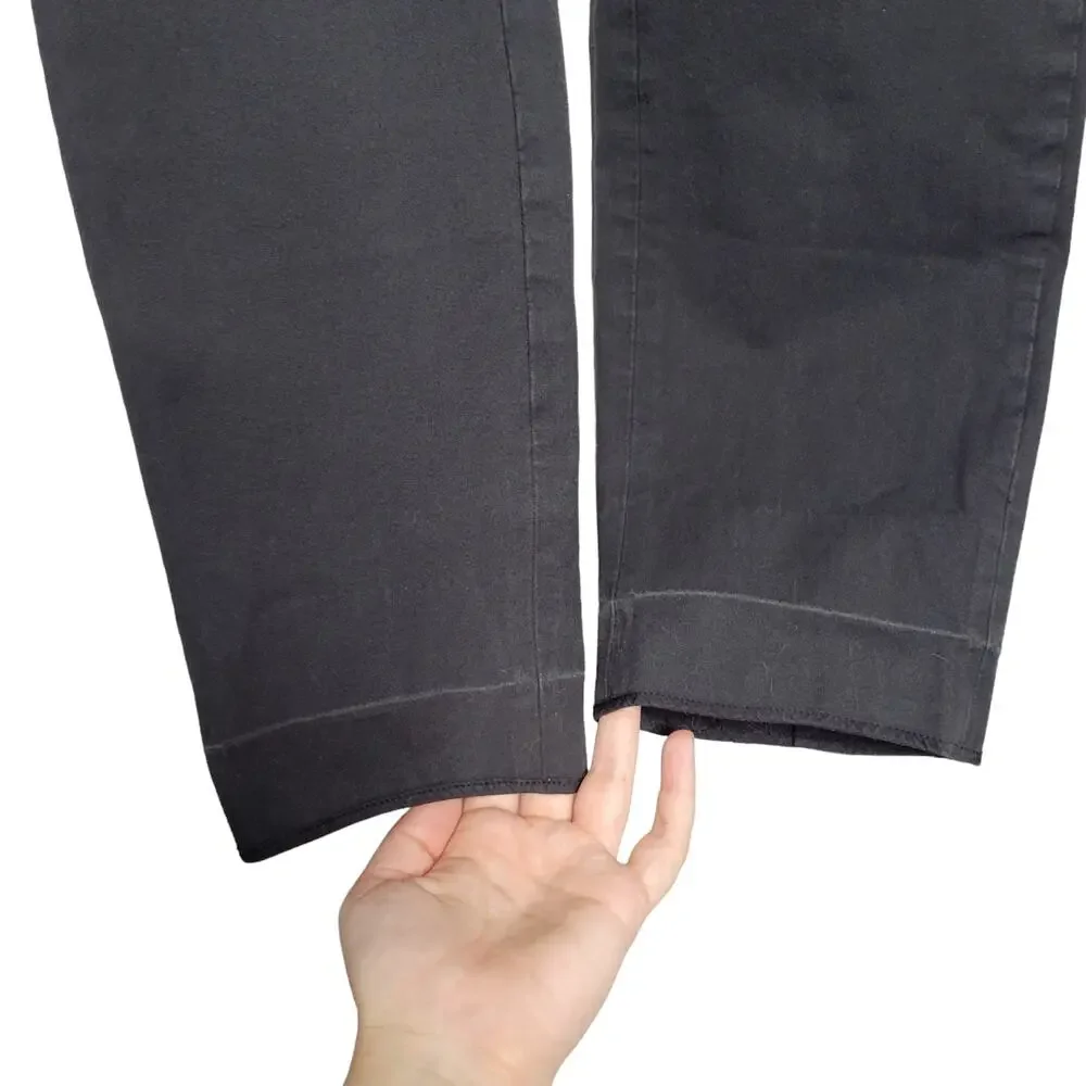 Everlane Black Side Zip Stretch Cotton Pants